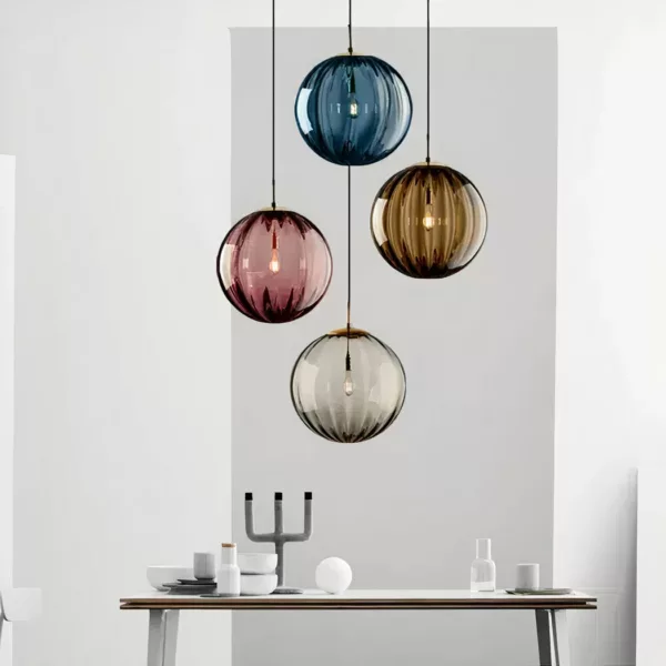Modern Nordic design LED ball hanging lamp