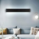 Dimmable LED indoor wall light with modern design for living rooms above sofas