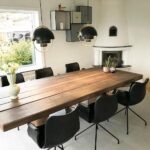 Lustre LED suspendu en fer au design art-déco danois