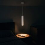 Metal tube pendant light